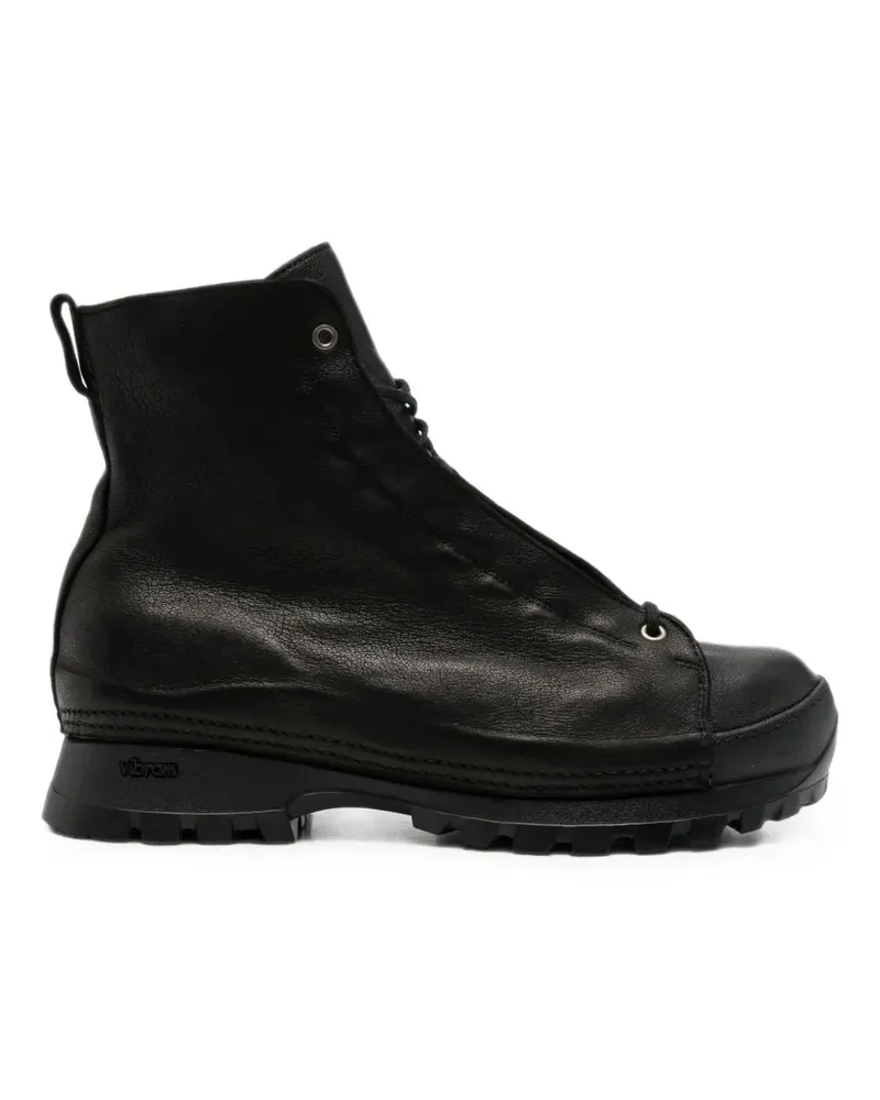 GUIDI Hiking-Boots mit Schnürung - Schwarz Schwarz