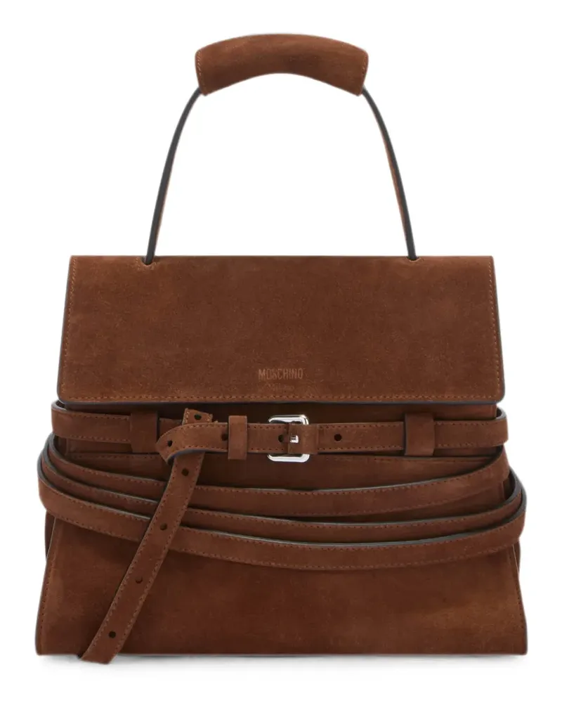 Moschino Tie Me regular handbag - Braun Braun