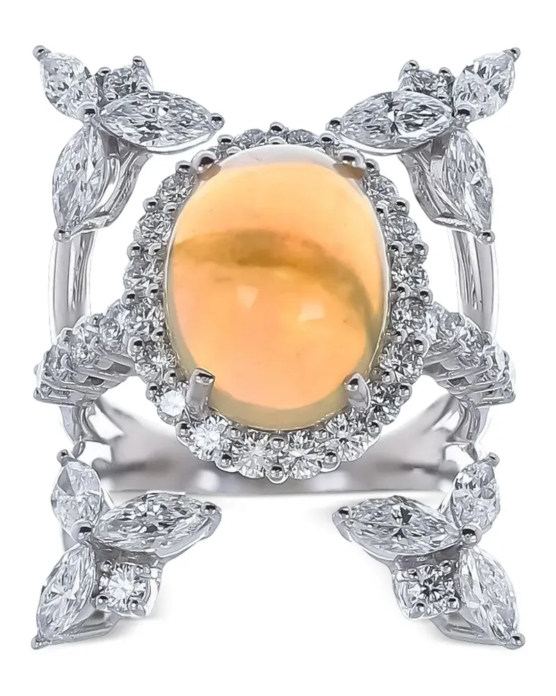 YEPREM Reign Supreme Ring mit Opal und Diamant - Silber Silber