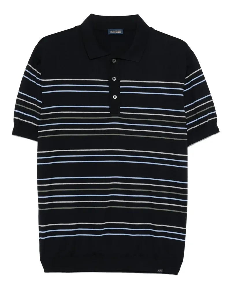Paul & Shark Gestreiftes Poloshirt - Blau Blau