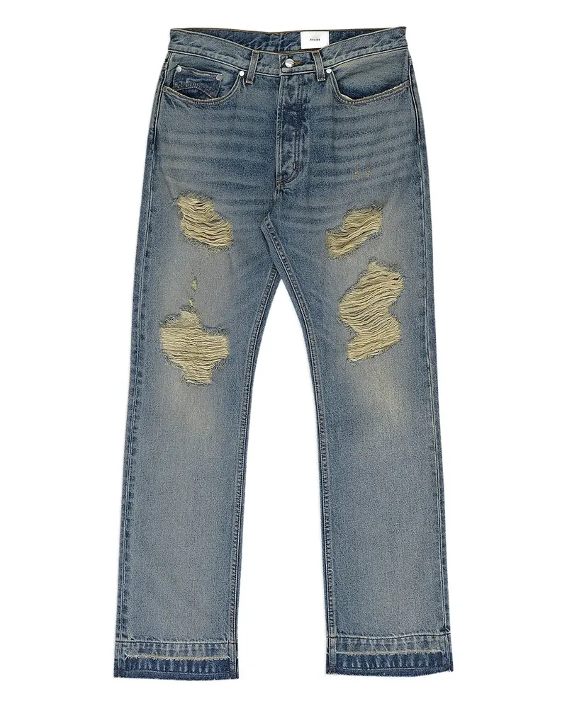 RHUDE Jeans im Distressed-Look - Blau Blau