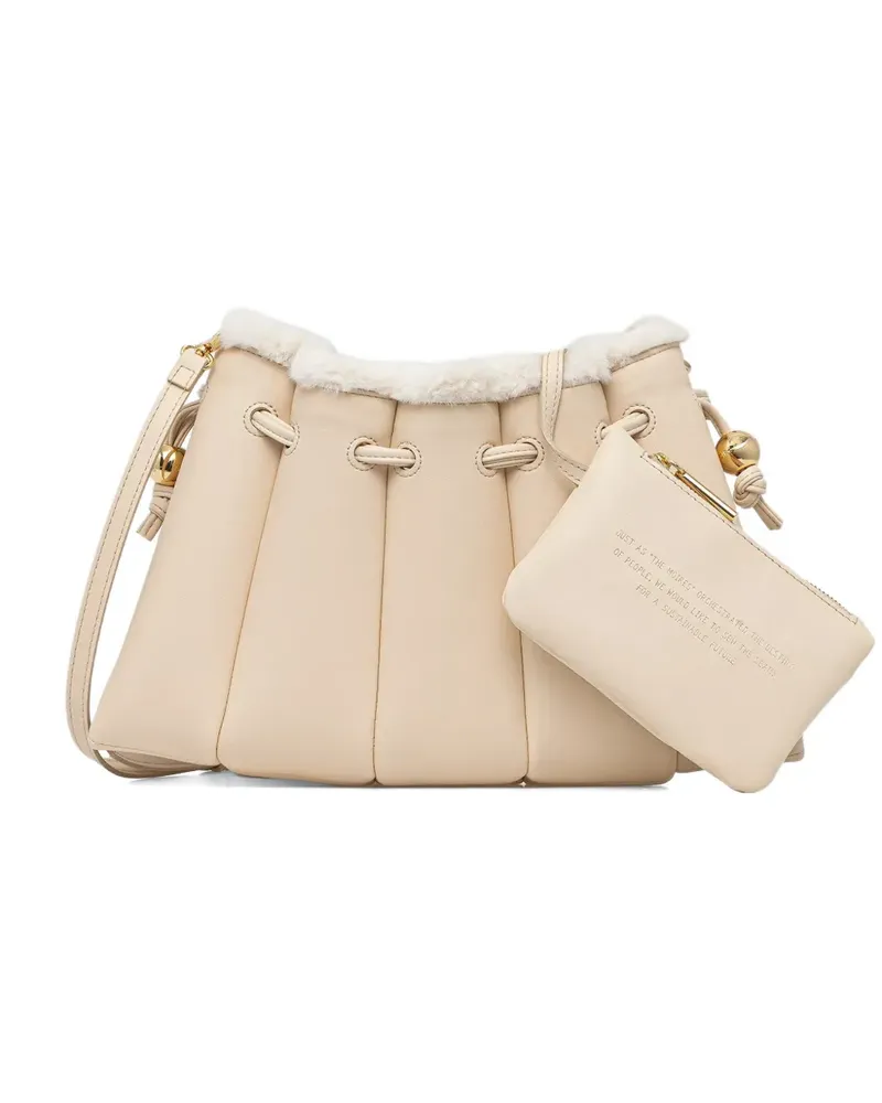 THEMOIRÈ padded cross body bag - Nude Nude