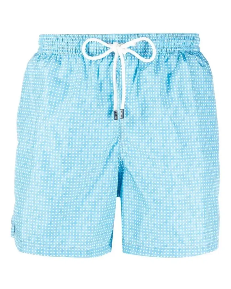 Fedeli Madeira Badeshorts mit Print - Blau Blau