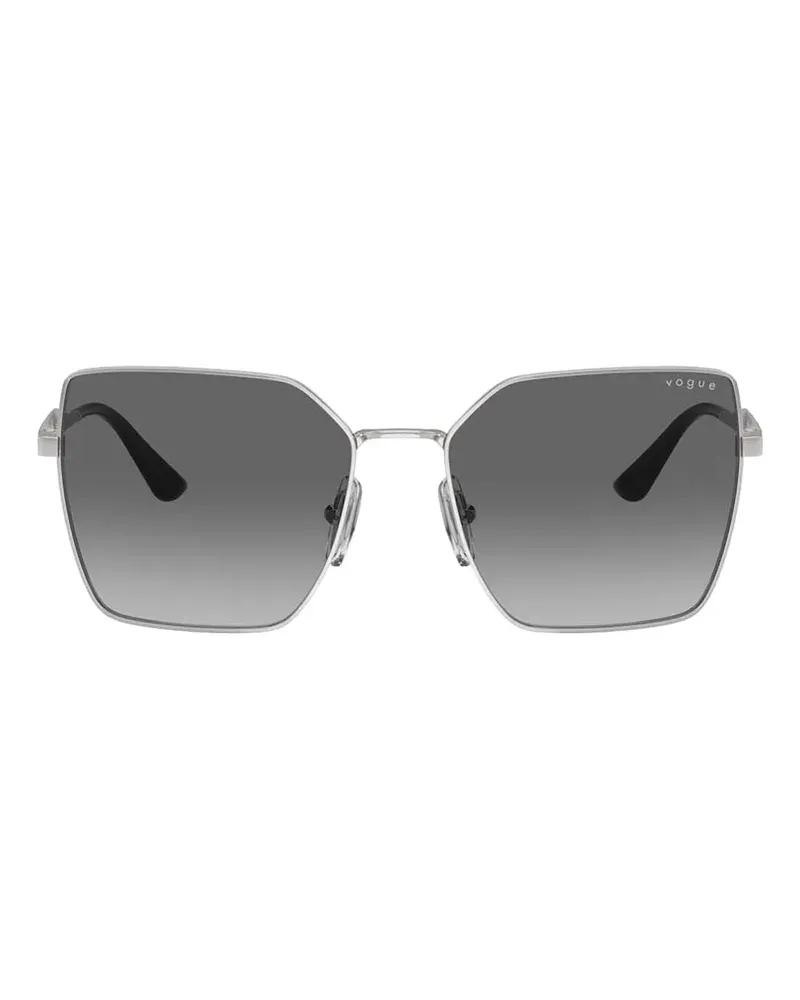 Vogue Sonnenbrille mit eckigem Gestell - Silber Silber
