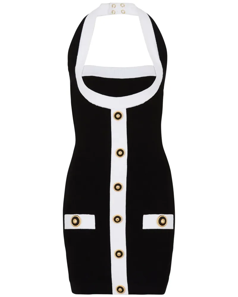 Balmain Gestricktes Kleid - Schwarz Schwarz