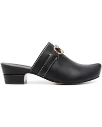 Ferragamo Gancini Mules Schwarz