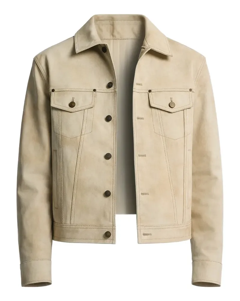 Dsquared2 buttoned leather jacket - Nude Nude