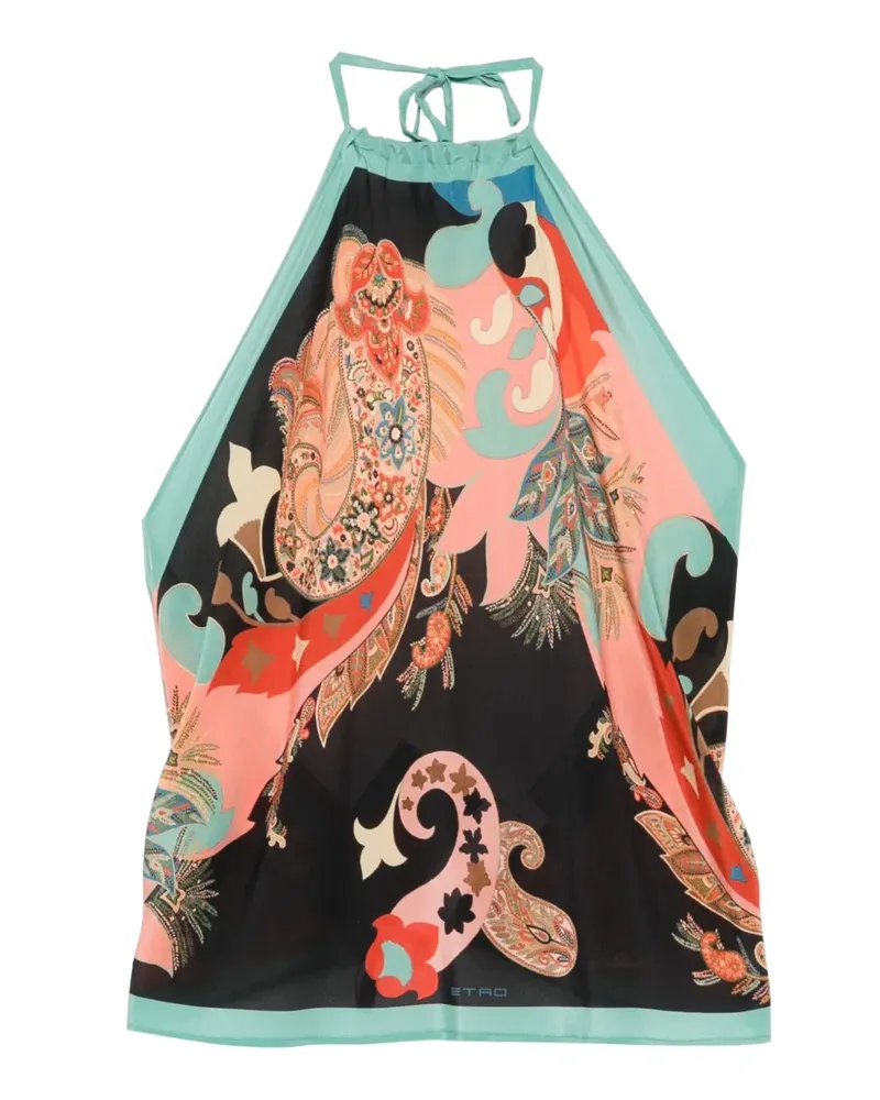 Etro halterneck top - Rosa Rosa