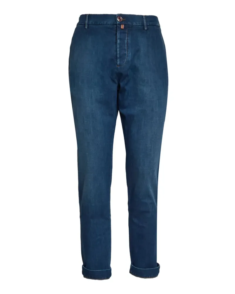 Jacob Cohën button closure denim jeans - Blau Blau