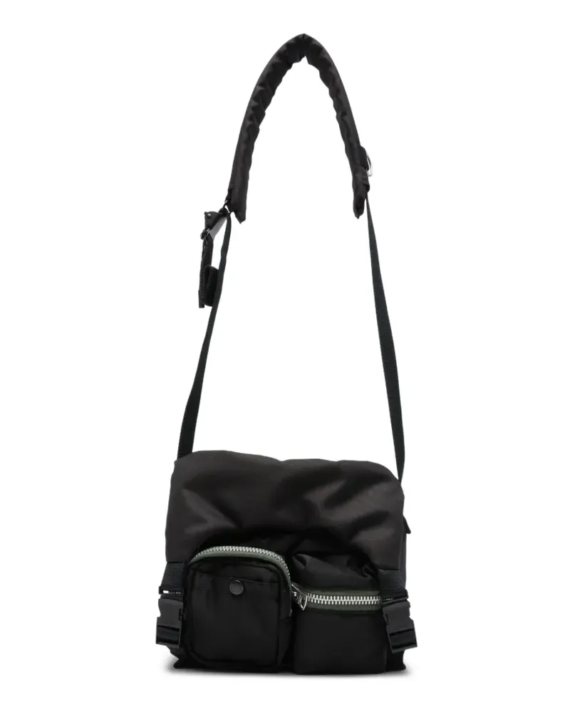 Sacai multi-pocket cross body bag - Schwarz Schwarz