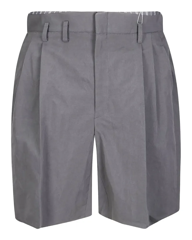 Maison Margiela pleated four-stitch shorts - Grau Grau