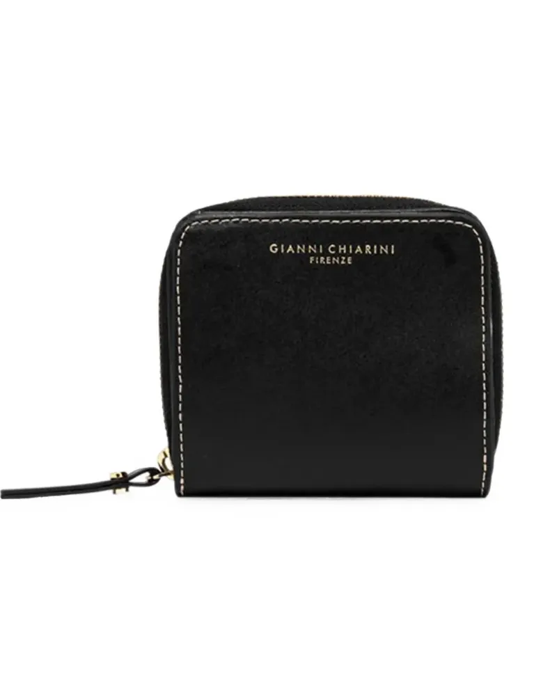 Gianni Chiarini contrast-stitch leather wallet - Schwarz Schwarz