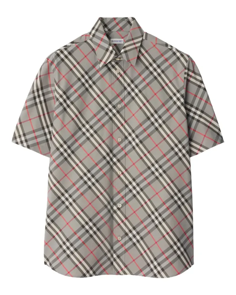 Burberry Kariertes Hemd - Grau Grau