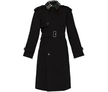 Klassischer Trenchcoat - Schwarz