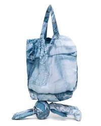 Natasha Zinko Bunny Jeans-Shopper Blau