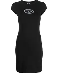 Diesel Kurzes D-Angiel T-Shirtkleid Schwarz