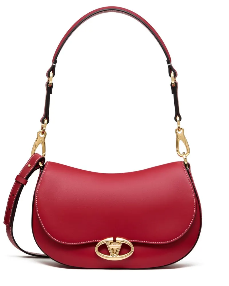 Valentino Garavani Kleine Ohval Schultertasche - Rot Rot