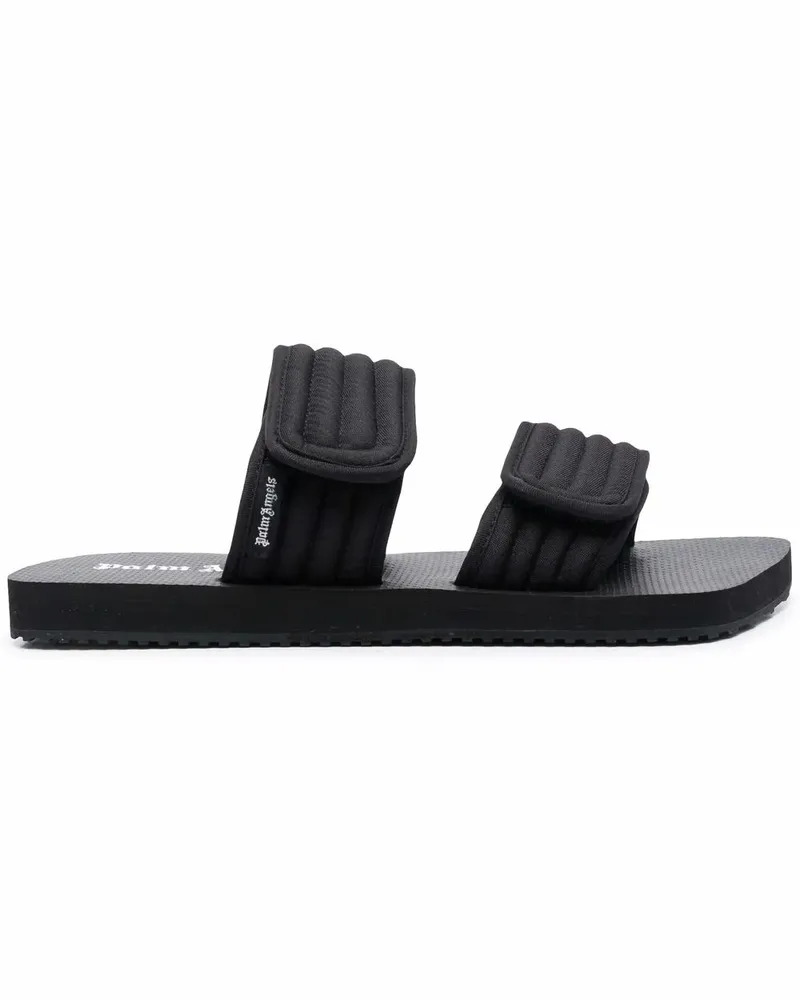 Palm Angels Pantoletten mit Klettverschluss - Schwarz Schwarz