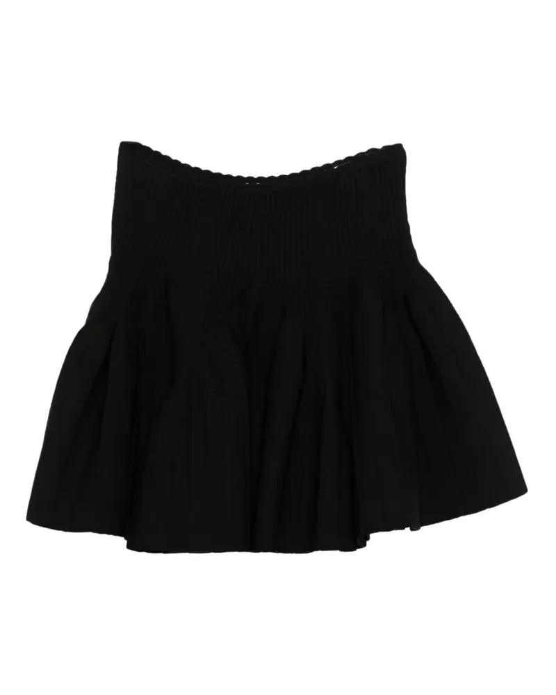 Sandro Gerippter Strickrock - Schwarz Schwarz