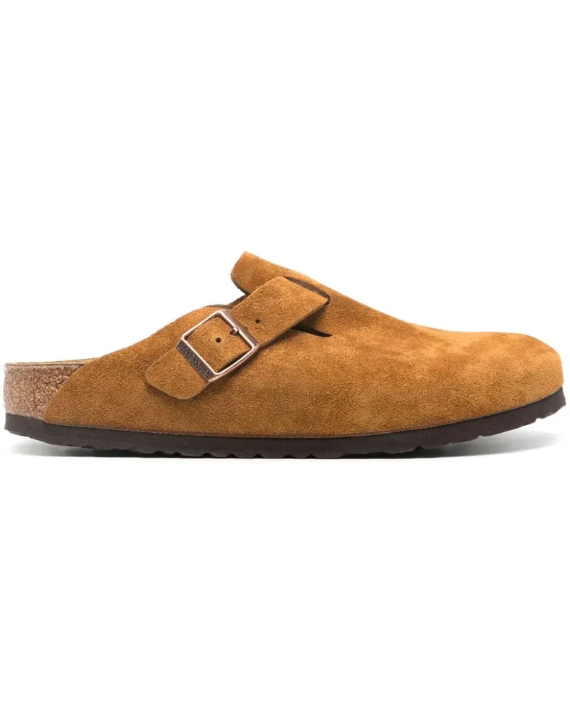 Birkenstock Boston Soft Slipper aus Wildleder Braun