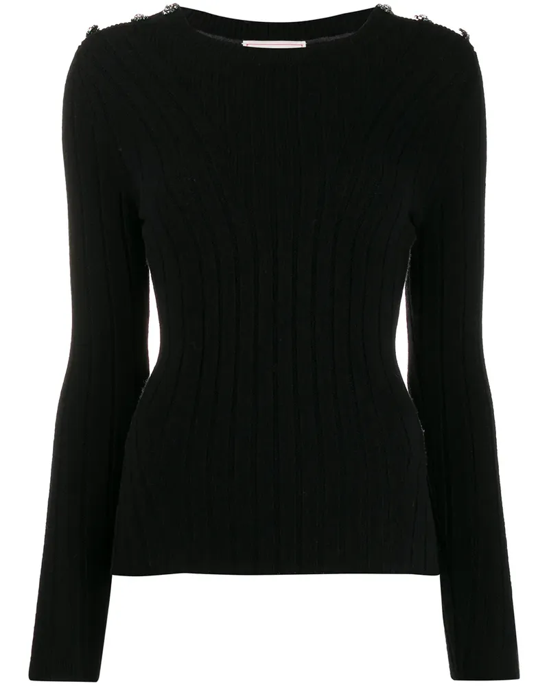 Alexander McQueen Pullover mit schmalem Schnitt - Schwarz Schwarz