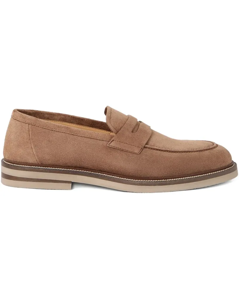 Brunello Cucinelli Loafer aus Wildleder - Braun Braun