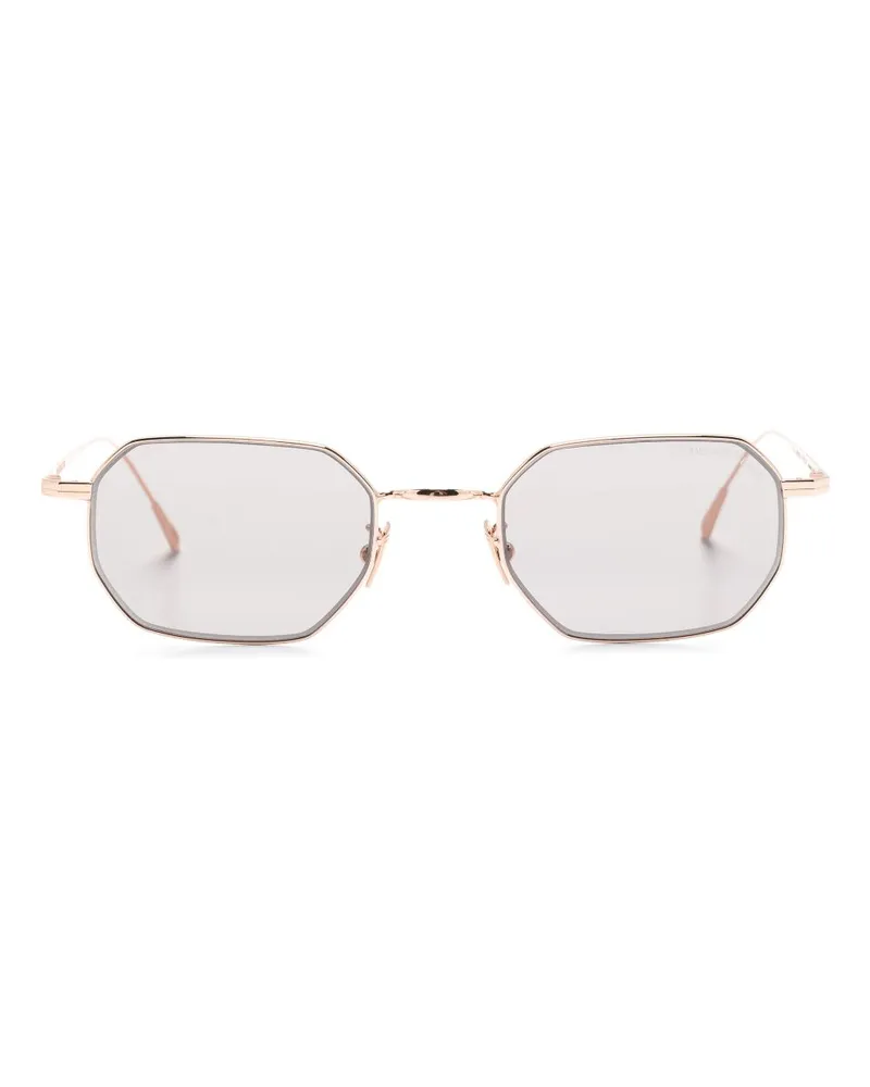 Cutler and Gross 0005 Sonnenbrille mit geometrischem Gestell - Gold Gold