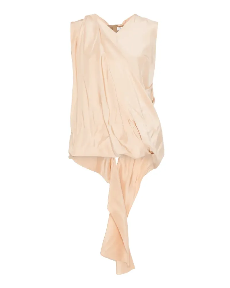 Carven neck-tie blouse - Nude Nude