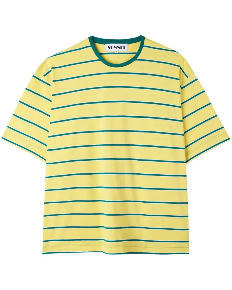SUNNEI Gestreiftes T-Shirt - Gelb Gelb