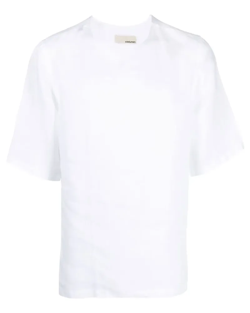 Costumein T-Shirt aus Leinen - Weiß Weiß