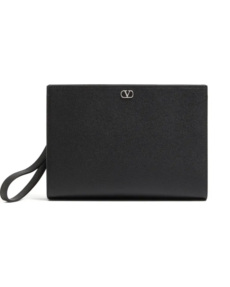 Valentino Garavani VLogo Signature Clutch - Schwarz Schwarz