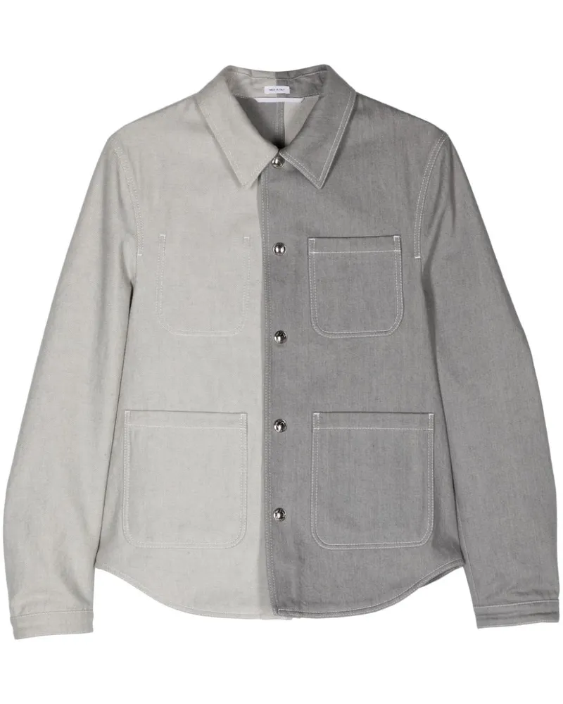 Thom Browne Utility Jeans-Hemdjacke - Grau Grau