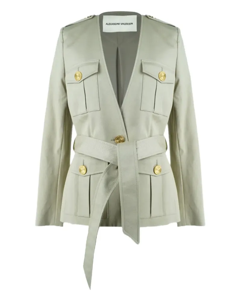 Alexandre Vauthier Jacke mit Knopfmanschetten - Nude Nude