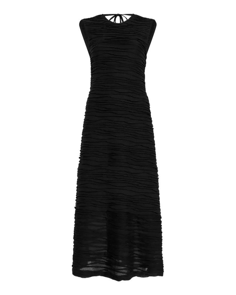 Proenza Schouler Kleid mit Rüschen - Schwarz Schwarz