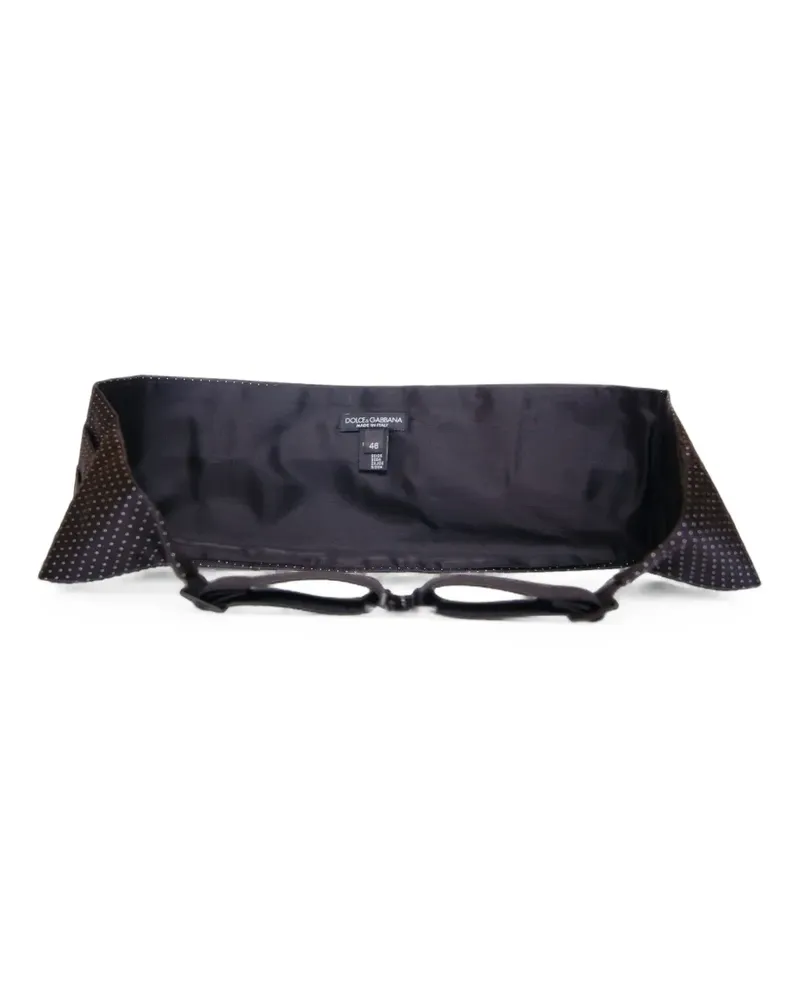 Dolce & Gabbana Kummerbund mit Polka Dots - Schwarz Schwarz