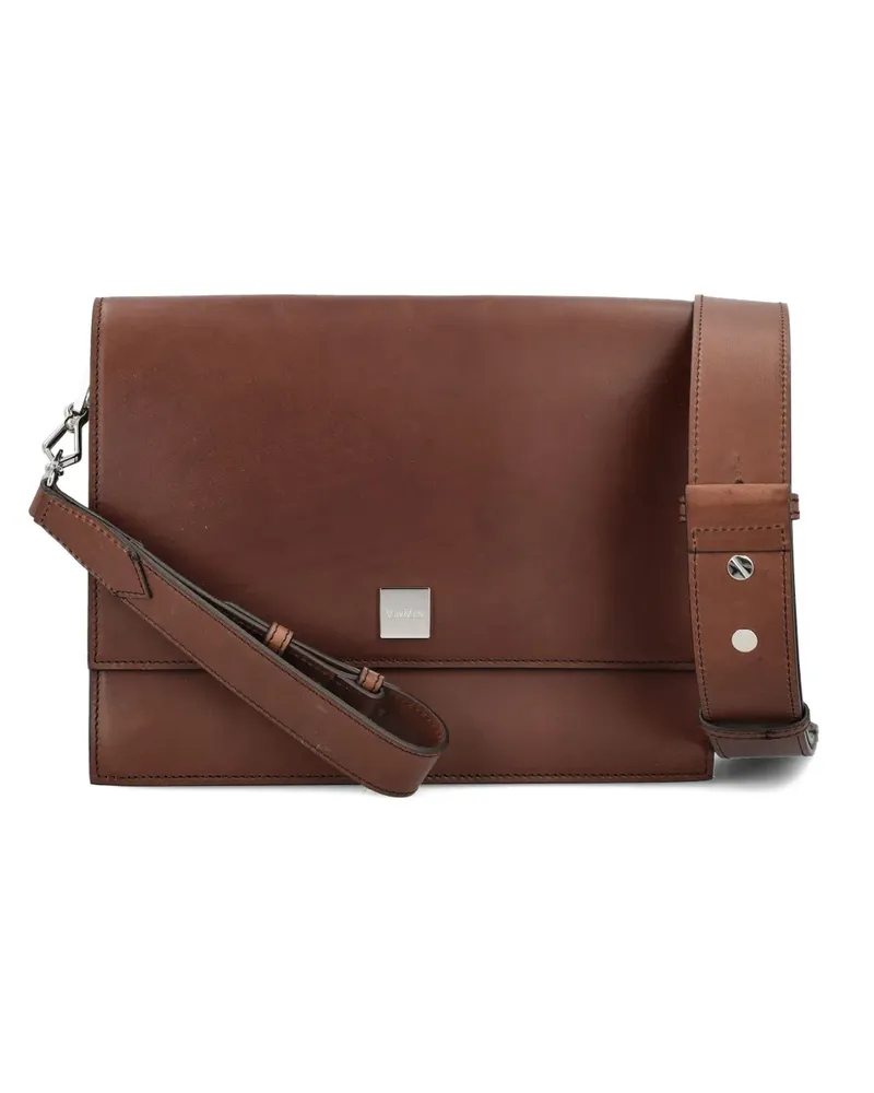 Max Mara Umhängetasche aus Leder - Braun Braun