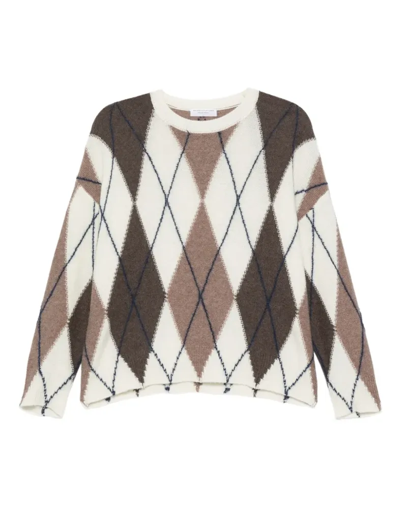 Majestic Pullover mit Argyle-Muster - Nude Nude