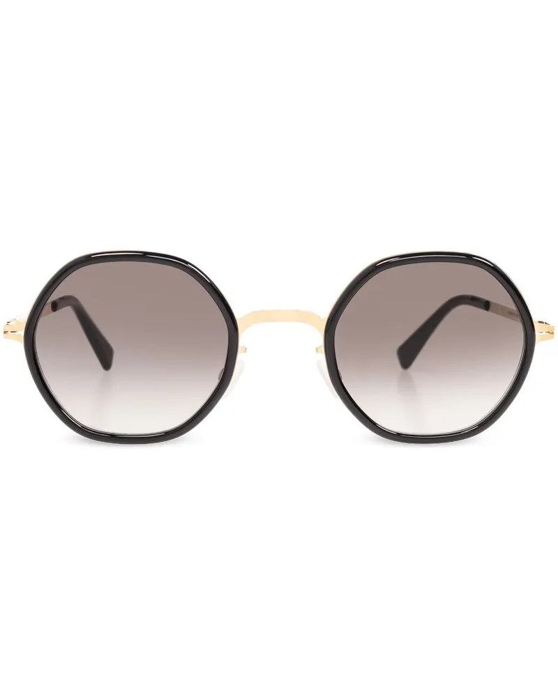Mykita Alya Sonnenbrille mit rundem Gestell - Gold Gold