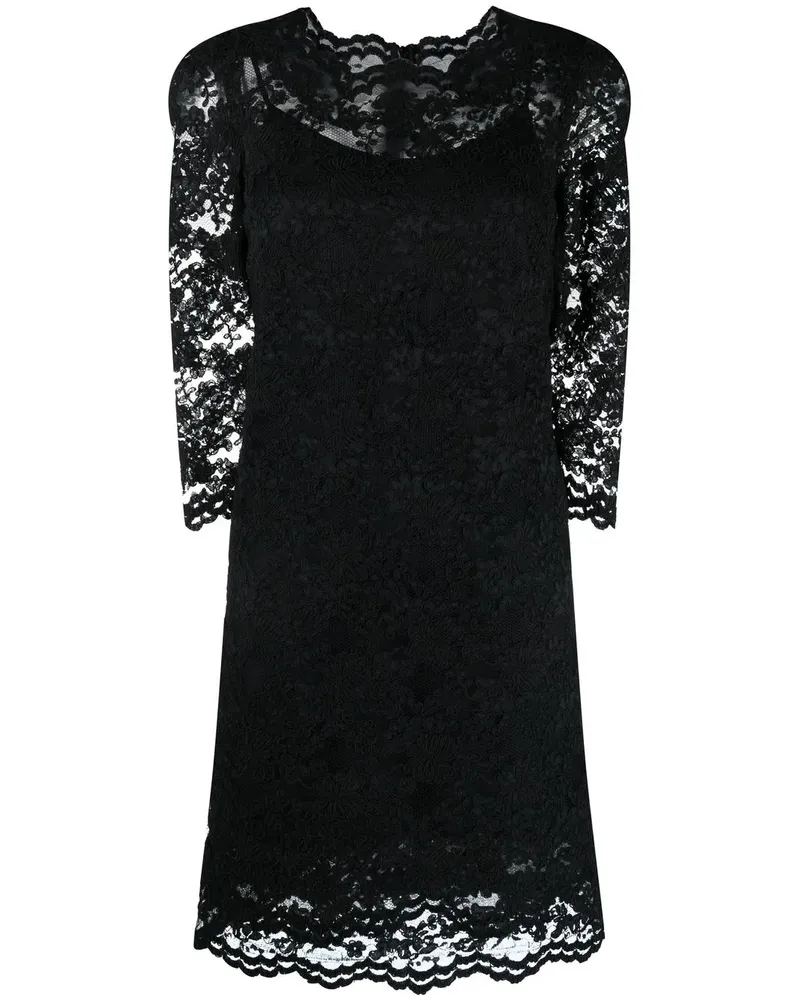 Ermanno Scervino Kleid aus Spitze - Schwarz Schwarz