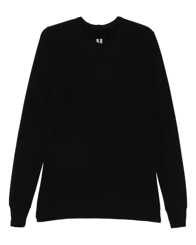 Rick Owens Klassisches Langarmshirt - Schwarz Schwarz