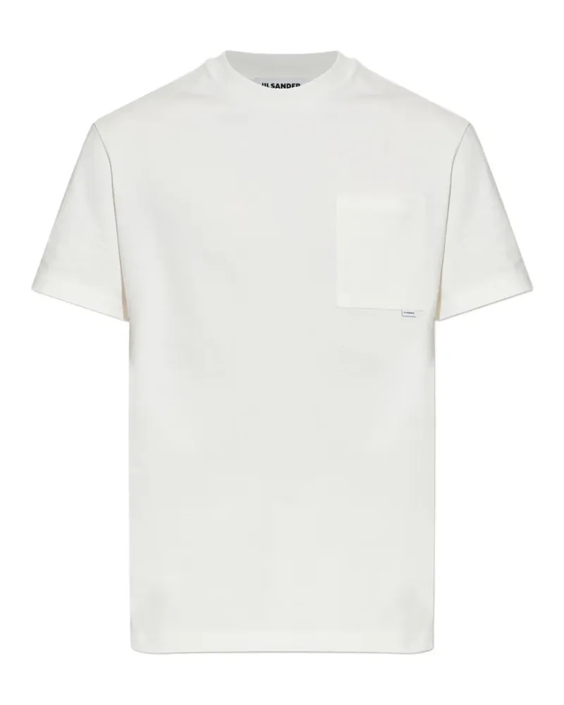 Jil Sander T-Shirt mit Brusttasche - Weiß Weiß