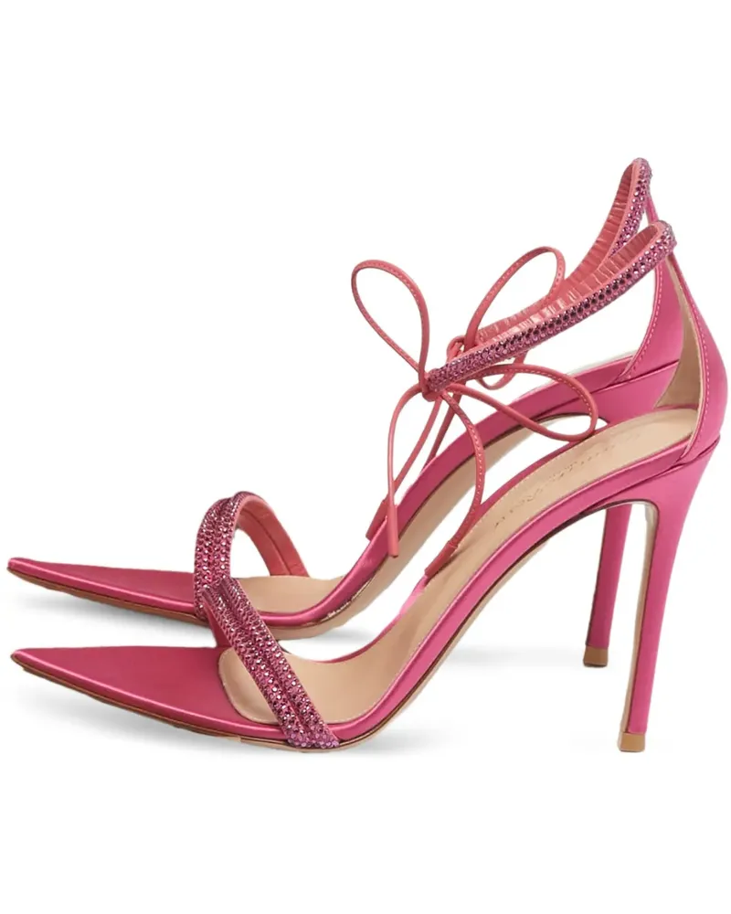 Gianvito Rossi Montecarlo crystal-embellished sandals - Rosa Rosa