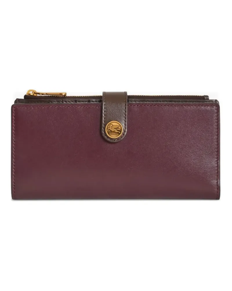 Etro Portemonnaie mit Pegasus-Knopf - Rot Rot