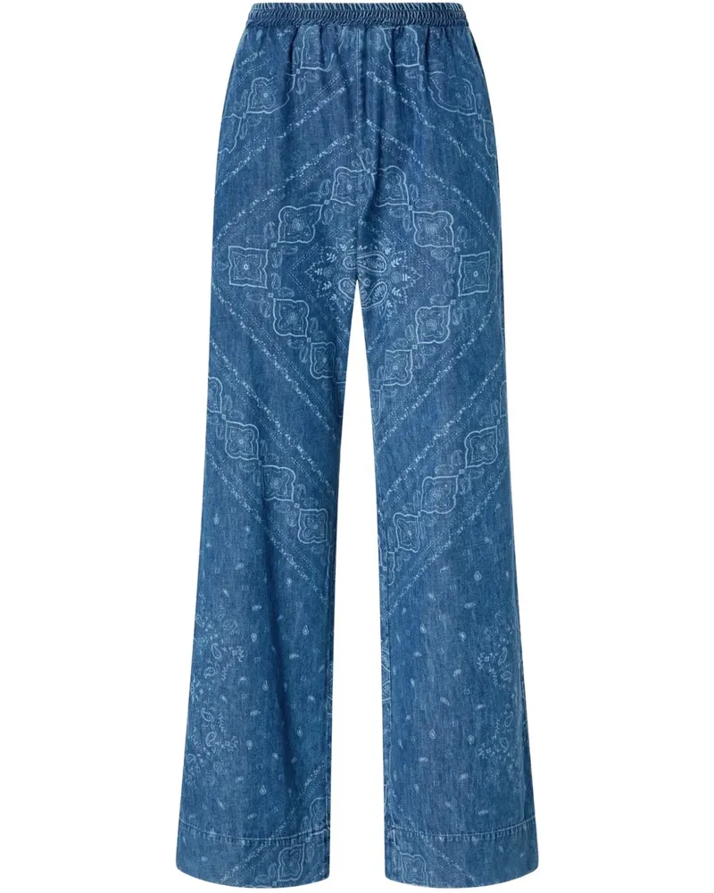 Pinko Jeans mit Bandana-Print - Blau Blau