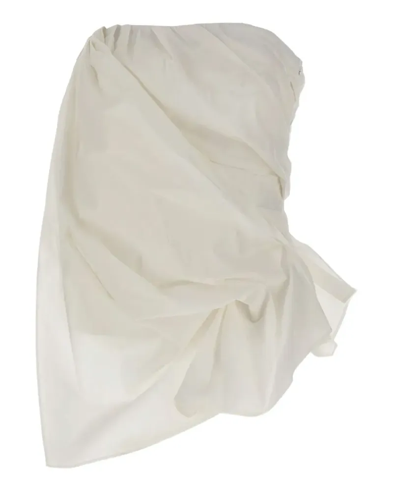 The Garment Bazaar Bustier draped bustier top - Weiß Weiß