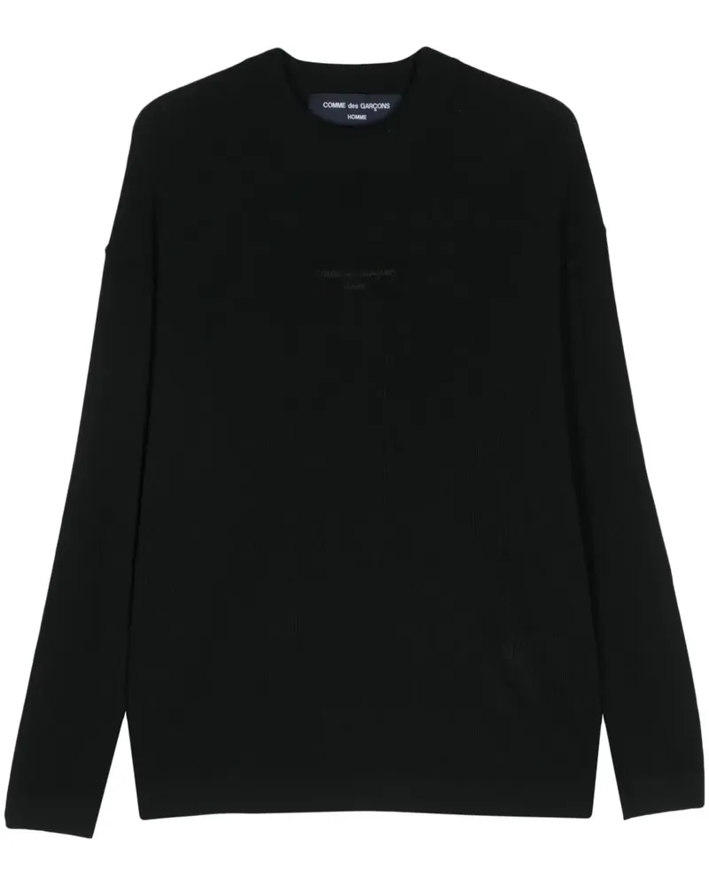 Comme des Garçons Pullover mit Logo-Stickerei - Schwarz Schwarz