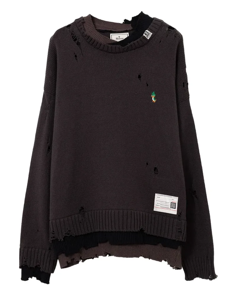 MIHARAYASUHIRO Pullover im Layering-Look - Braun Braun