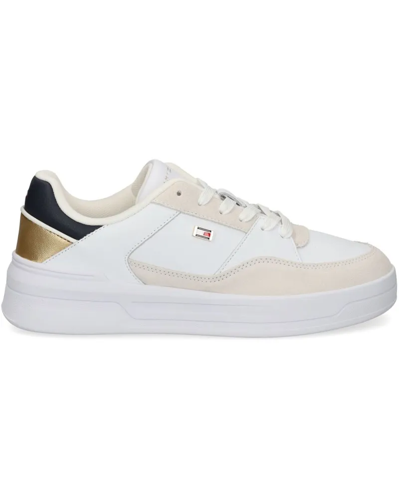 Tommy Hilfiger Sneakers mit Logo-Stickerei - Weiß Weiß