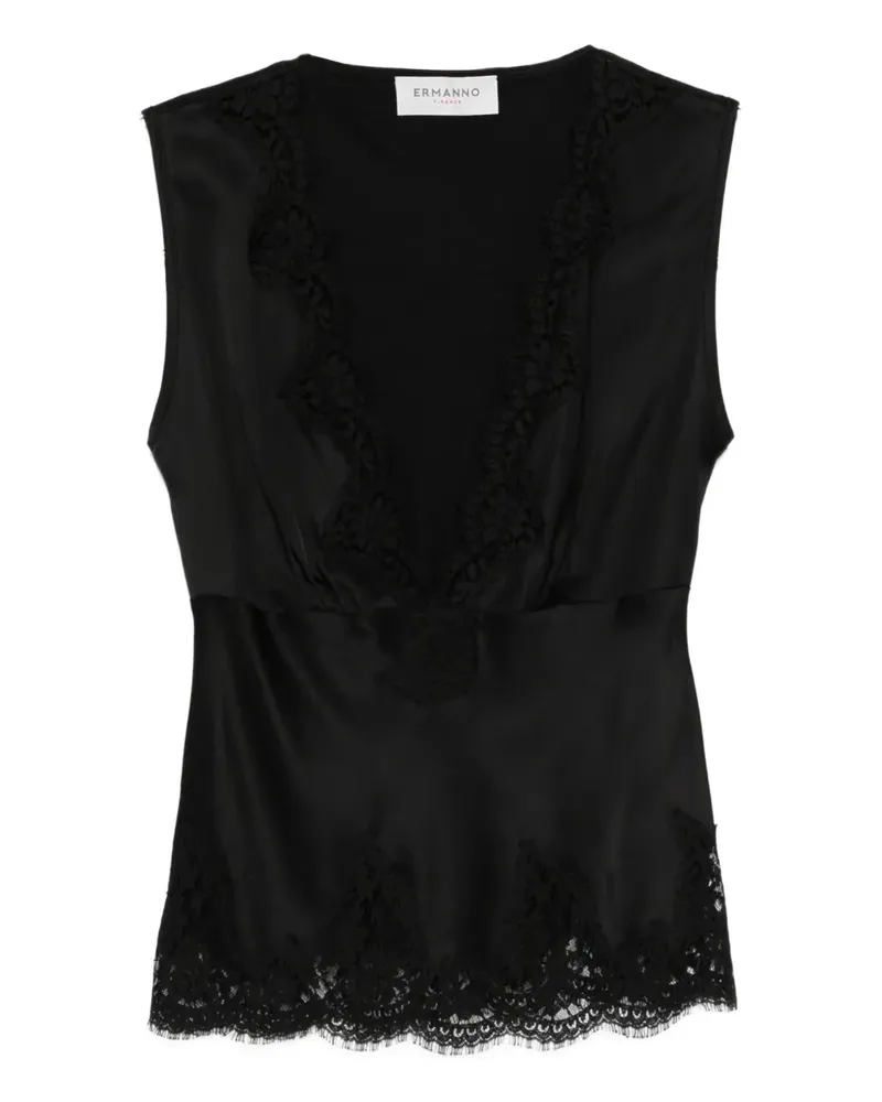 Ermanno Scervino Ärmelloses Top - Schwarz Schwarz
