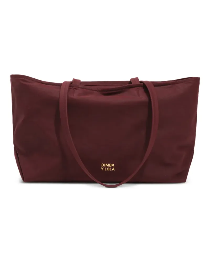 BIMBA Y LOLA Mittelgroße, bordeauxfarbene Tote Bag - Rot Rot